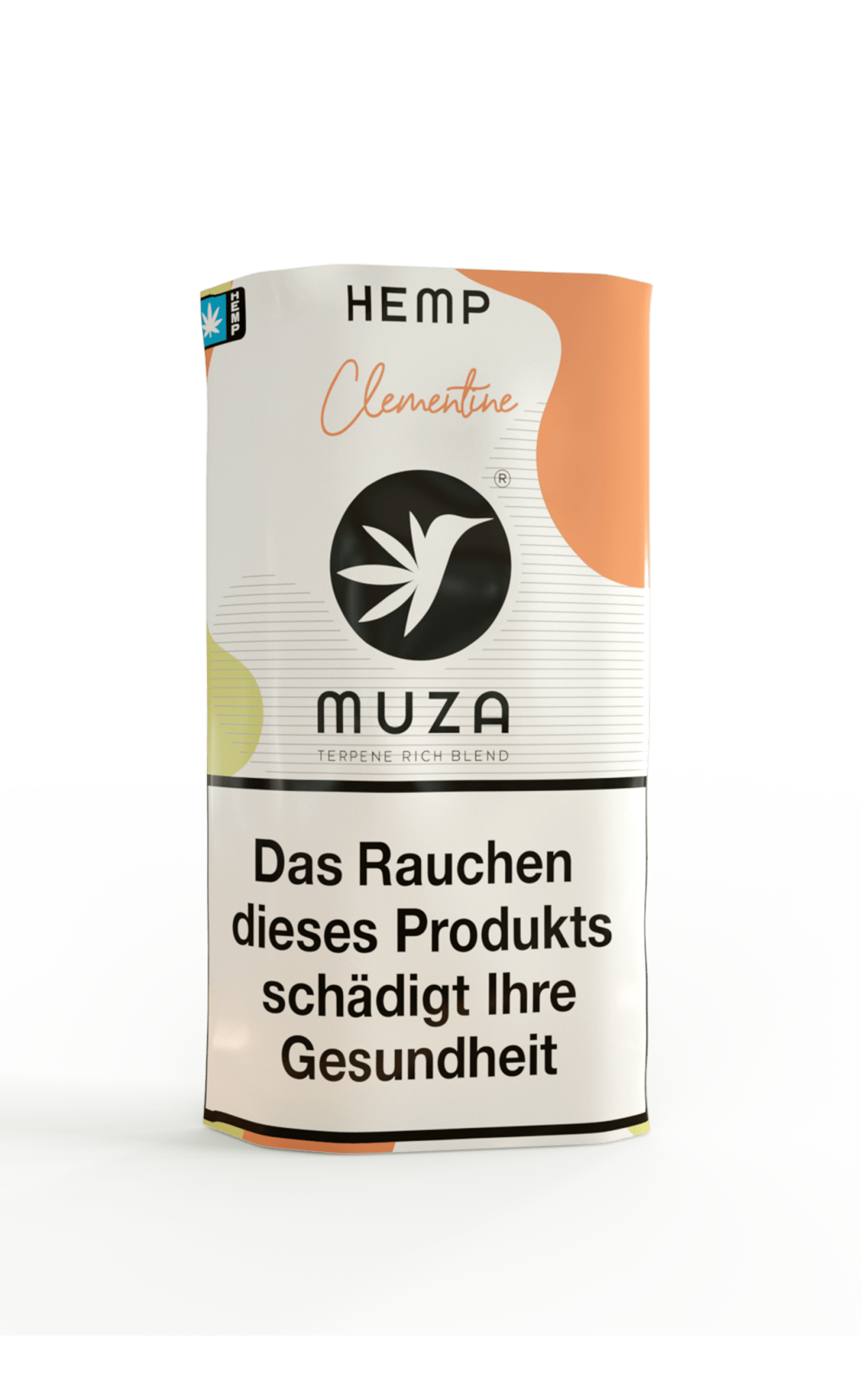 MUZA HEMP CLEMENTINE Tabakersatz, nikotinfrei, Hanffasern 10g - Bud Brothers