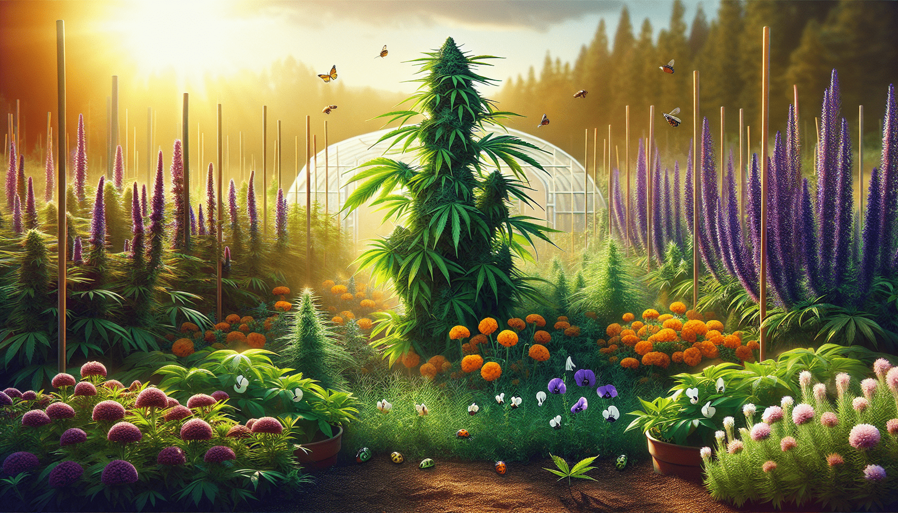 Begleitpflanzen: Der Schlüssel zu erfolgreichem Cannabis-Anbau - Bud Brothers