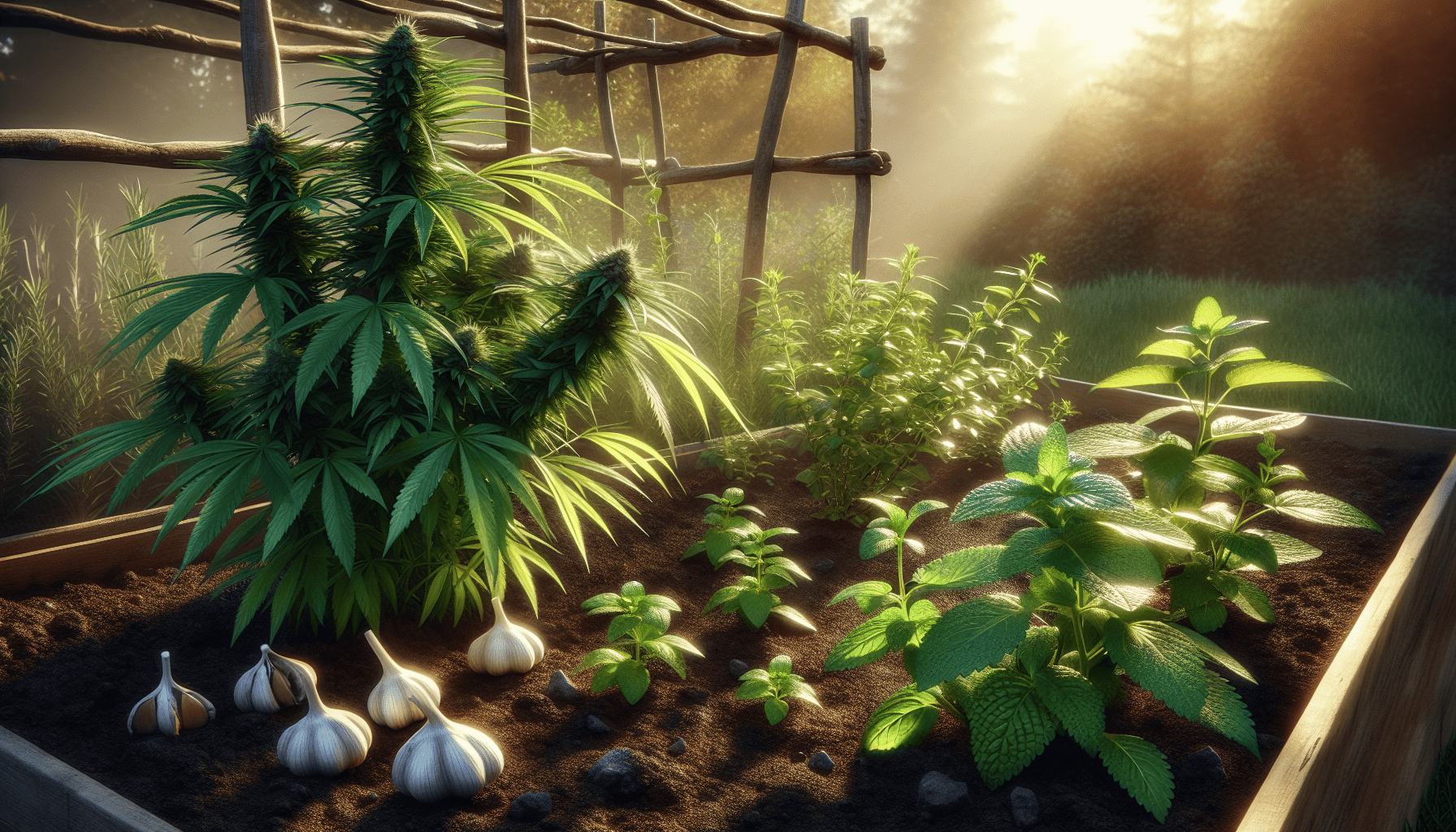 Wie Knoblauch und Pfefferminze deine Weed im Garten stärken - Bud Brothers