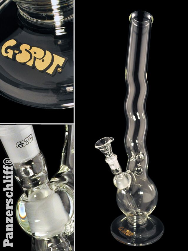 G - Spot Glasbong Wave Eis | 50 x 500 x 5 mm | Panzerschliff | 3 - teilig - Bud Brothers