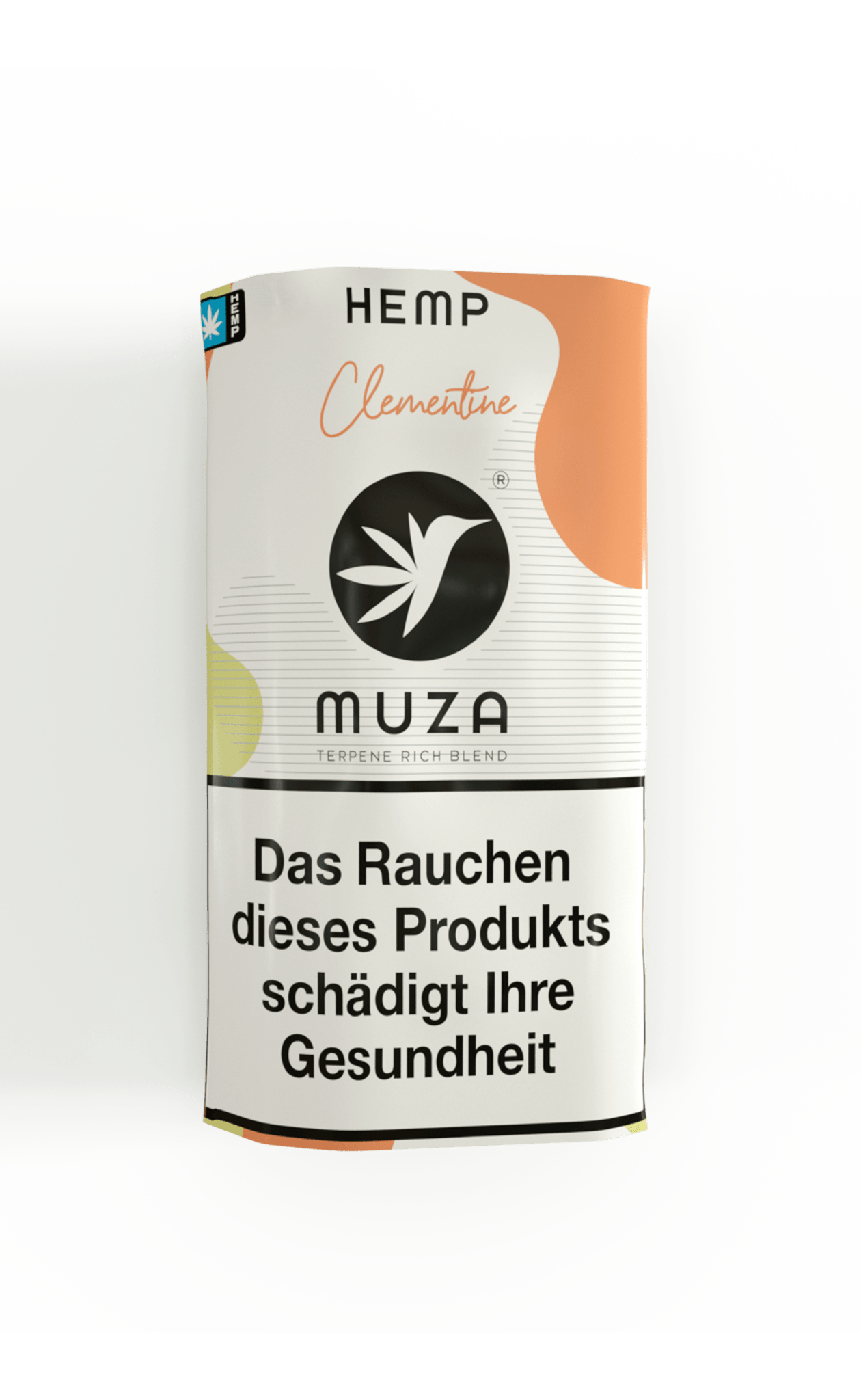 MUZA HEMP CLEMENTINE Tabakersatz, nikotinfrei, Hanffasern 10g - Bud Brothers