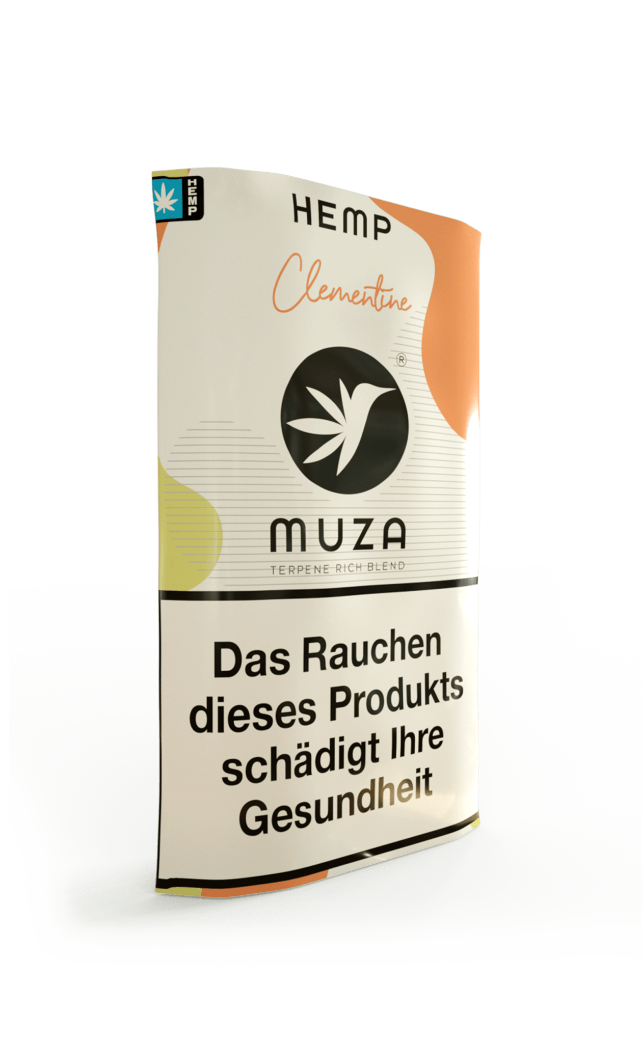 MUZA HEMP CLEMENTINE Tabakersatz, nikotinfrei, Hanffasern 10g - Bud Brothers