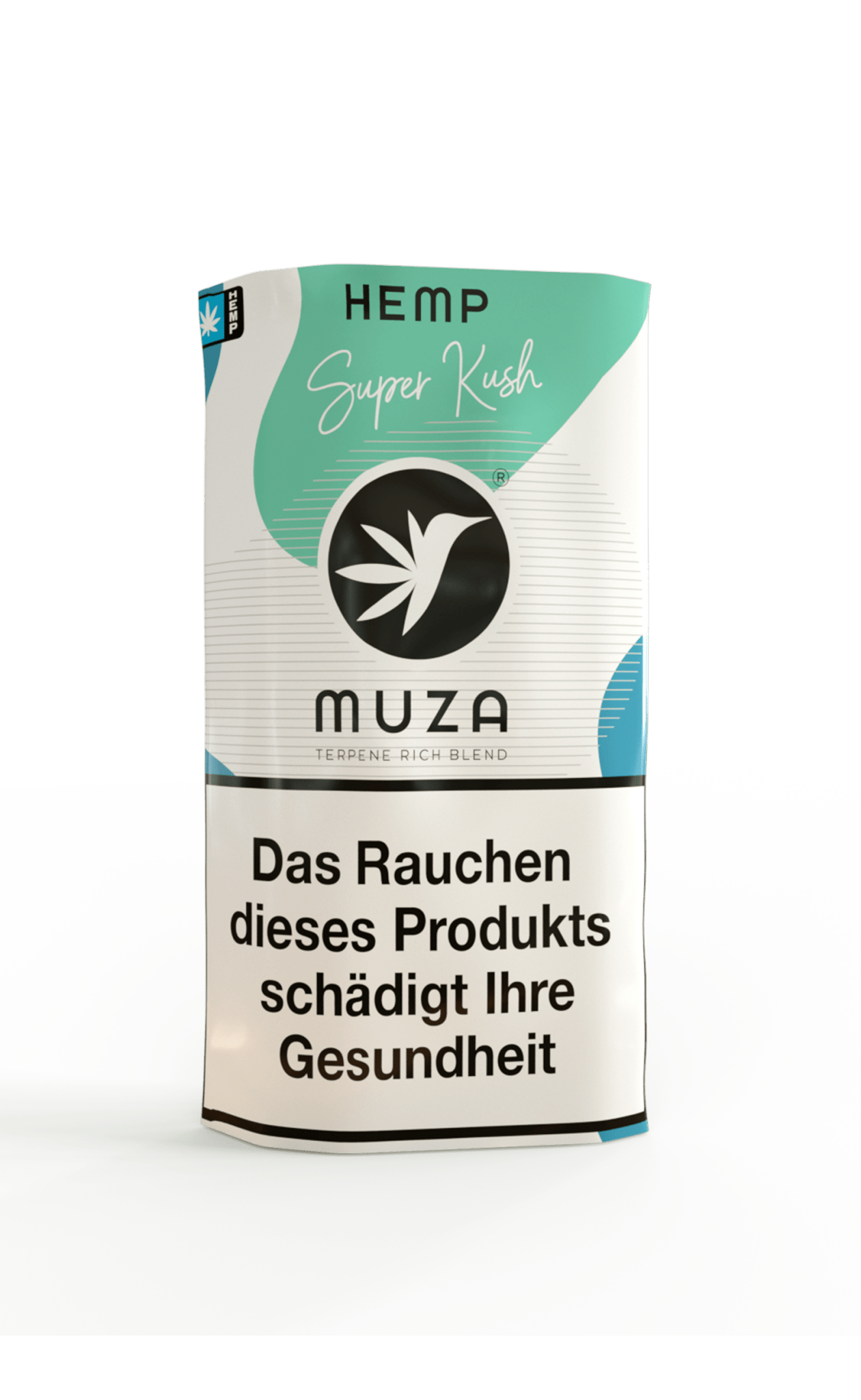 MUZA HEMP SUPER KUSH Tabakersatz, nikotinfrei, Hanffasern 10g - Bud Brothers