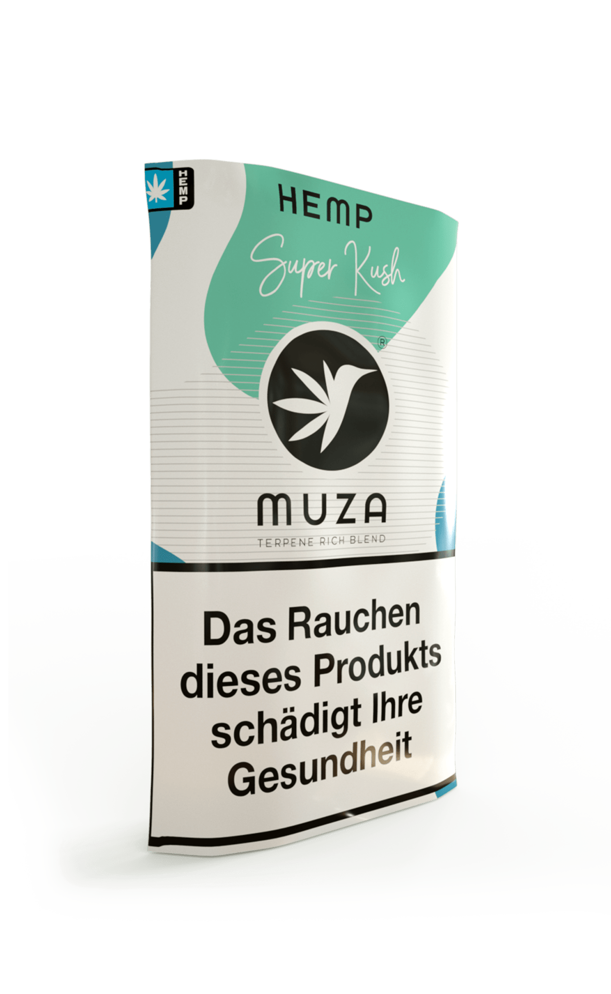 MUZA HEMP SUPER KUSH Tabakersatz, nikotinfrei, Hanffasern 10g - Bud Brothers