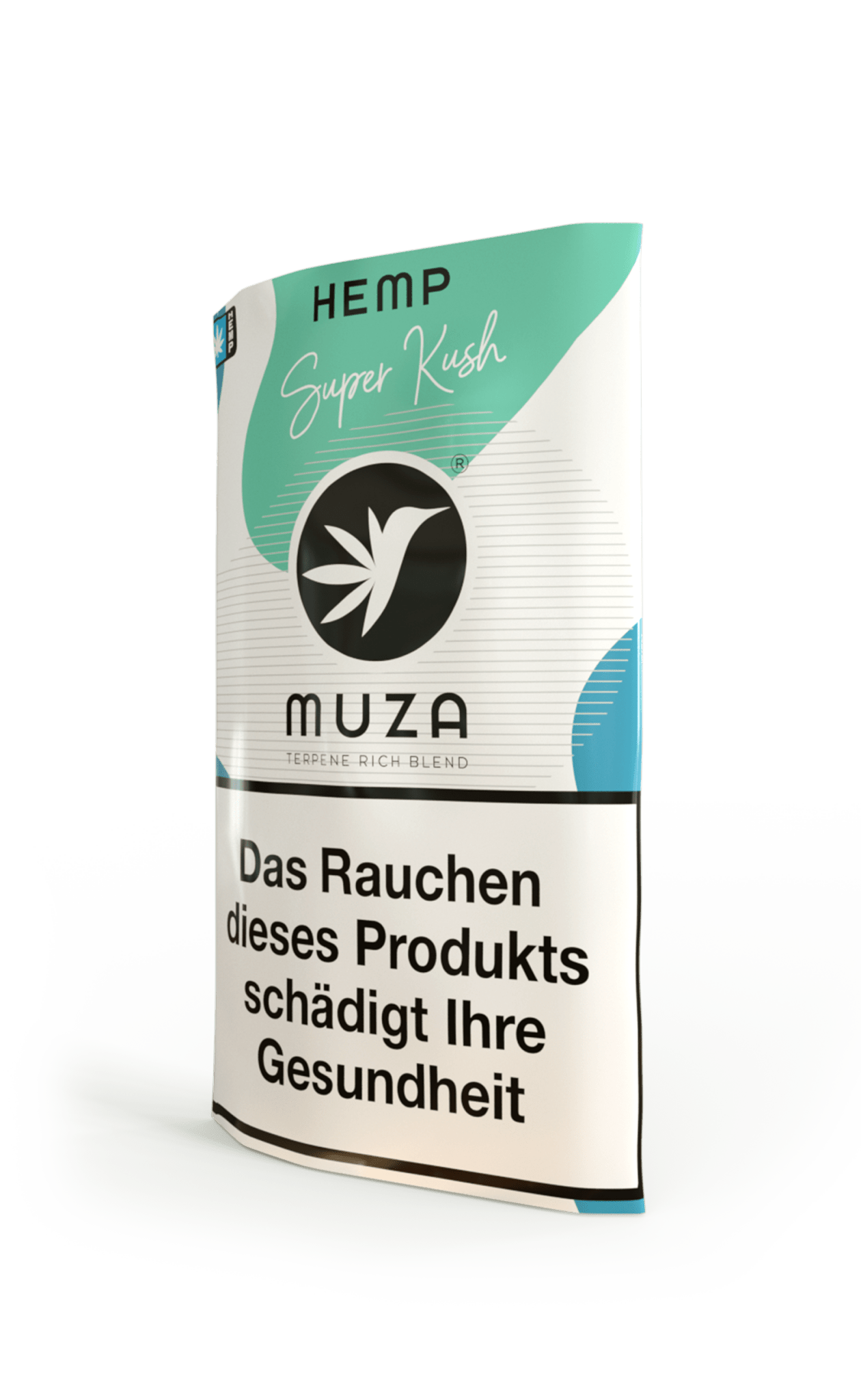 MUZA HEMP SUPER KUSH Tabakersatz, nikotinfrei, Hanffasern 10g - Bud Brothers